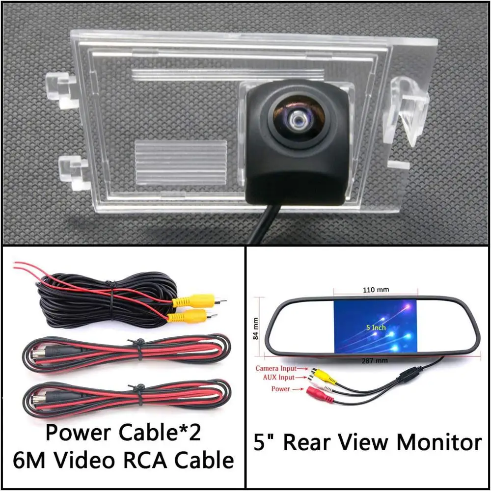 Cam N 5 inch Mirror 175 градусов HD резервная камера заднего вида для Jeep Grand Cherokee WK WK2 Liberty Компас Патриот автомобильный парковочный монитор - Название цвета: Cam N 5 inch Mirror