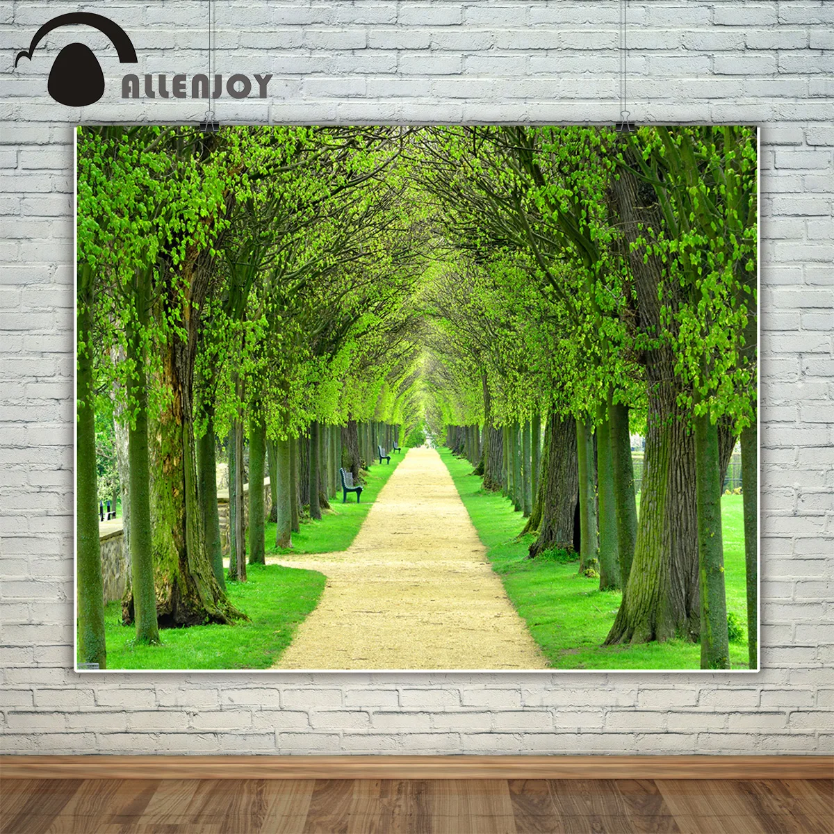 Allenjoy фон для фотостудии авеню Линден деревья подкладка тропа парк весенний