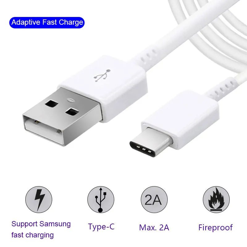 For Galaxy S10 plus chargeur samsung A50 A70 fast charger cable USB Type C 3.1 S8 S9 note8 type c to micro usb adapter | Мобильные