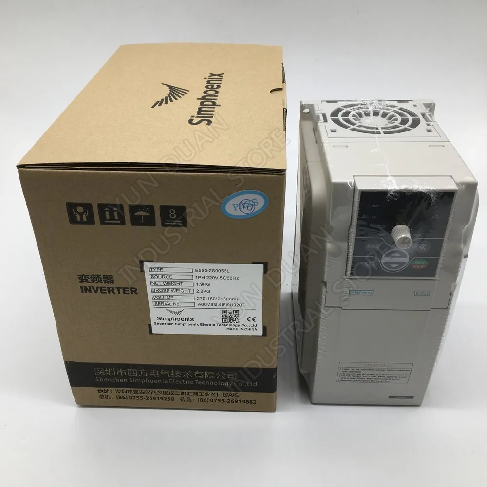 

5.5KW 7.5HP 1000Hz 220V Single Phase SUNFAR Universal Frequency Converter VFD for Router Engraving Spindle Motor Controller