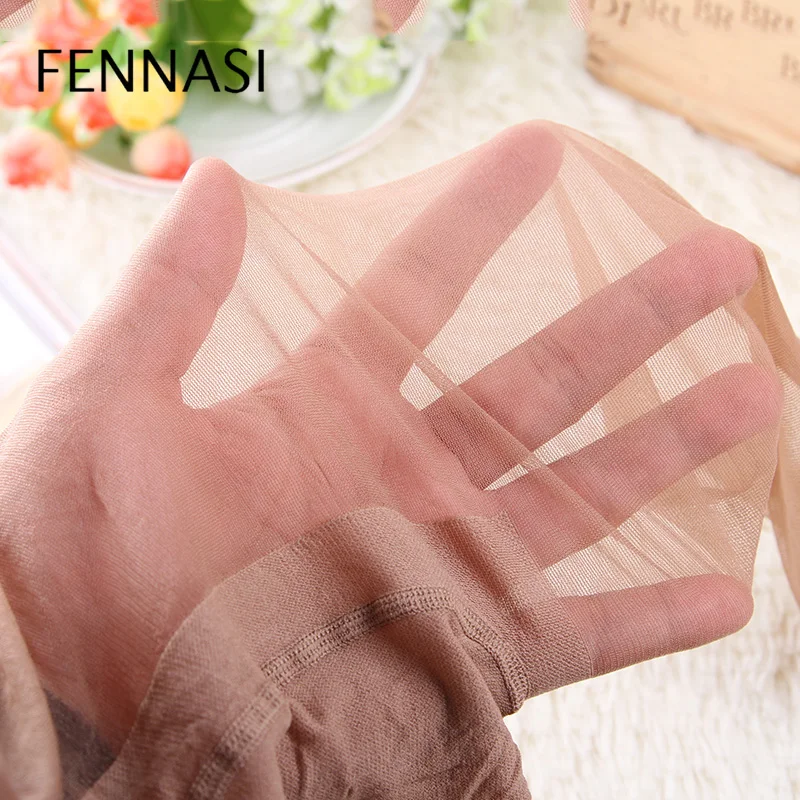 Женские прозрачные колготки FENNASI тонкие черные с высокой талией | Женская одежда