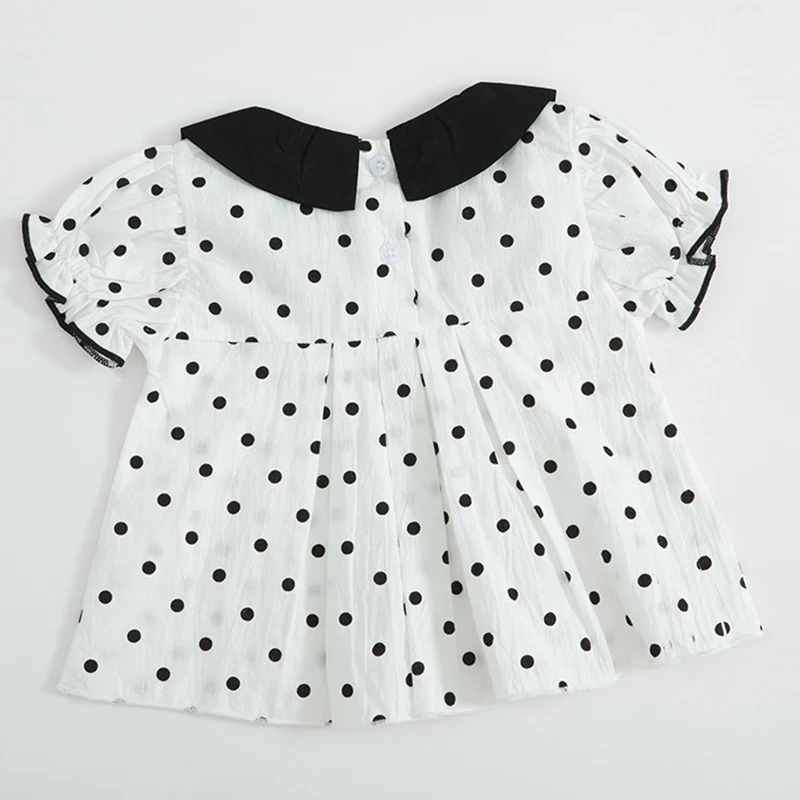 Новинка 2019 года летний костюм из двух предметов для маленьких девочек топ с