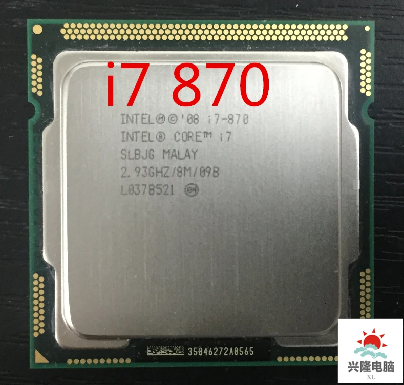 Процессор lntel i7 870 четырехъядерный процессор 2 93 ГГц TDP 95 Вт LGA 1156 Кэш память 8 Мб