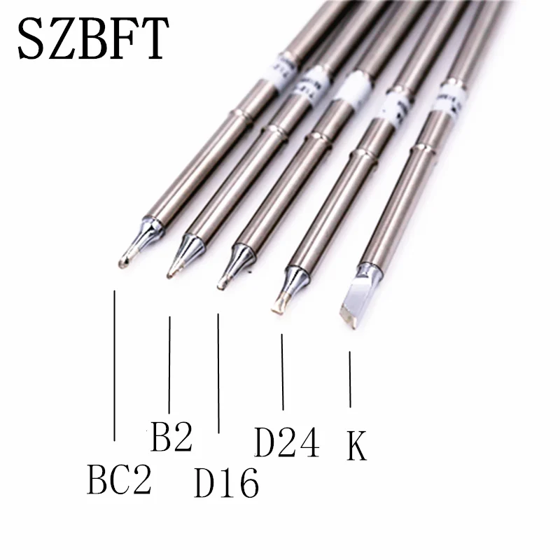 SZBFT пайки советов паяльное жало бит для FX-950/FX-951 T12-BC2 T12-B2 T12-D16 T12-D24 T12-K