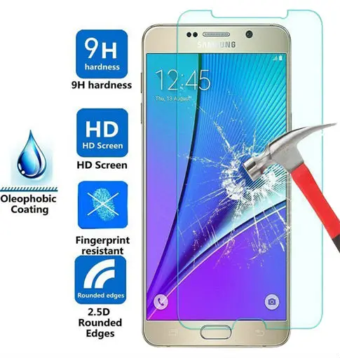 В продаже! 2.5D 9H Премиум Закаленное стекло пленка для Samsung Galaxy S6 S7 A3 A5 J1 J2 J3 J5 Prime Mini