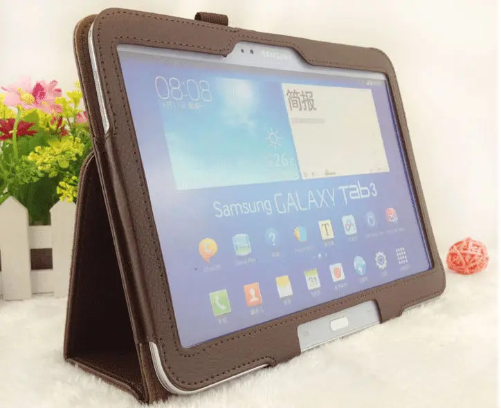 3 в 1 защитный чехол-подставка из искусственной кожи для Samsung Galaxy Tab 10 P5200 P5210 +