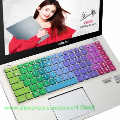 Rainbow Для ASUS X441n X441s X441M X441MA X44H X441U X441UA X441UB X441BA X441Na 14 дюймов чехол для клавиатуры ноутбука Защитная крышка охранник - Цвет: Rainbow