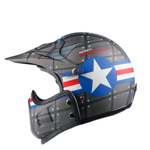 Винтажный мотоциклетный шлем, мотоциклетный шлем для мотокросса, 3/4 модульный Полнолицевой шлем с открытым лицом, Jet для Кафе Racer ,Scooter,Crusier,Chopper,