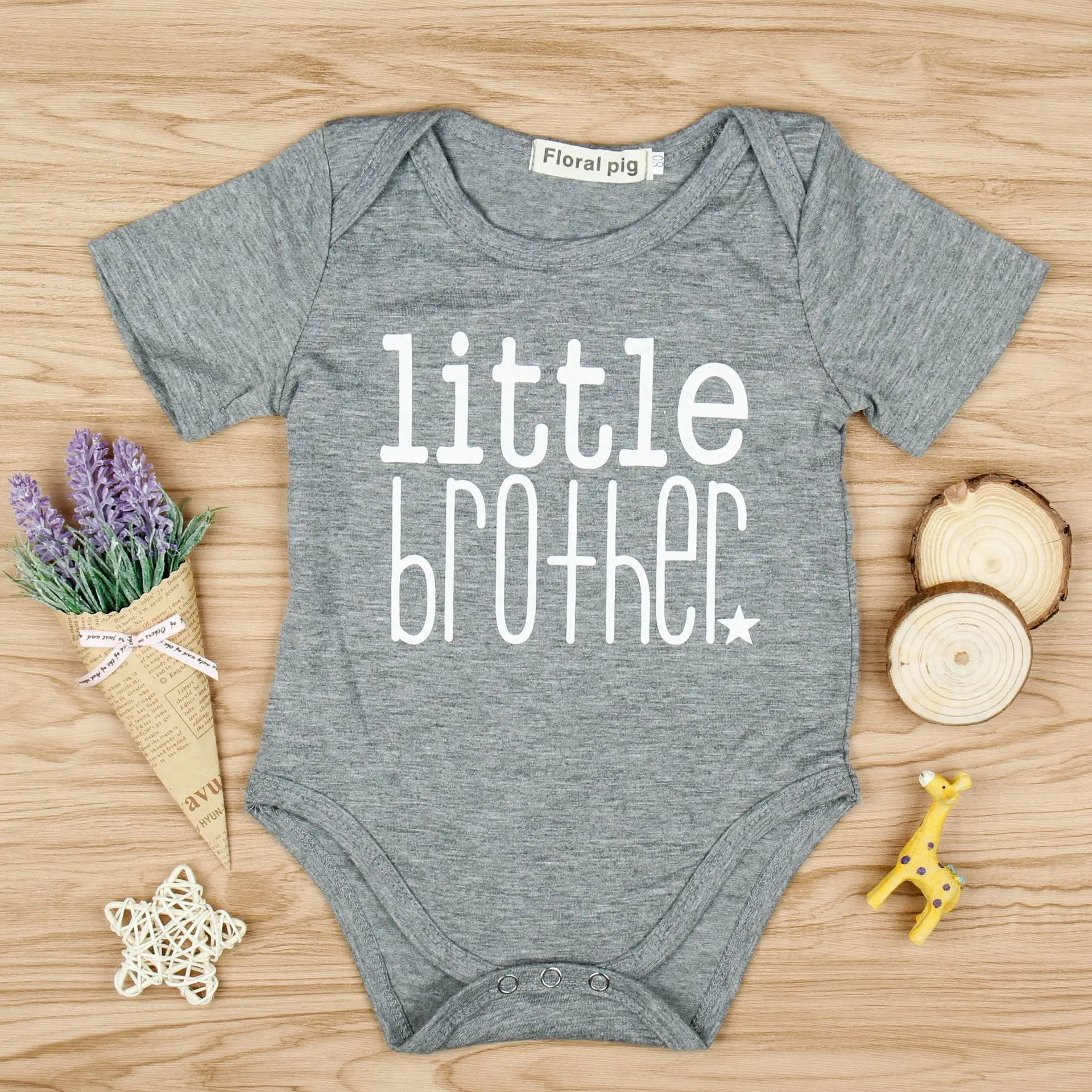 Одинаковые комплекты для семьи с надписью Big Sister and Brother боди маленьких детей