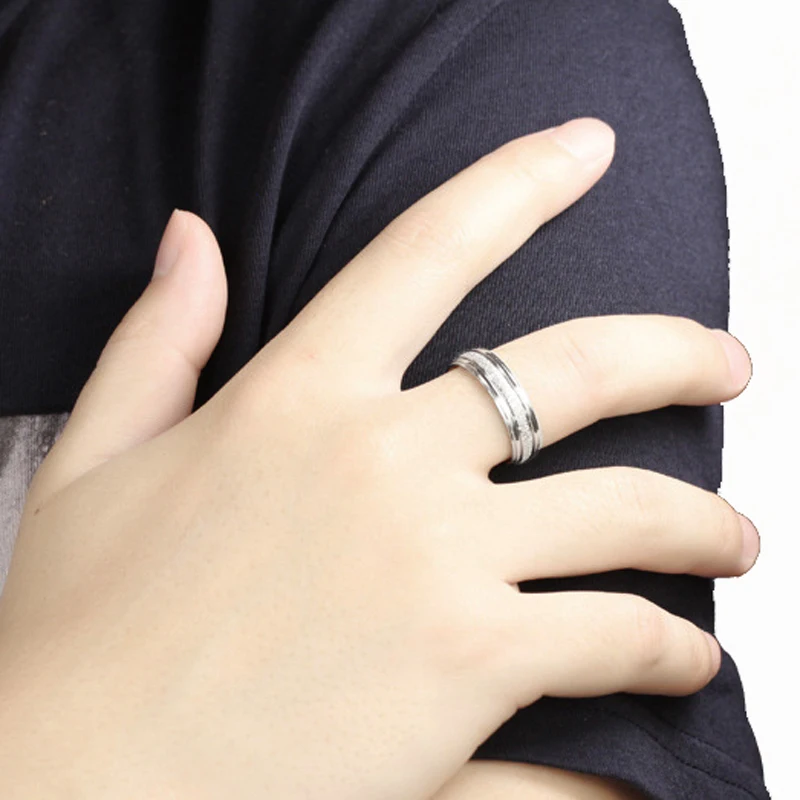 Новинка для мужчин и женщин Pave Pearl Sand Titanium нержавеющая сталь Love Promise кольцо