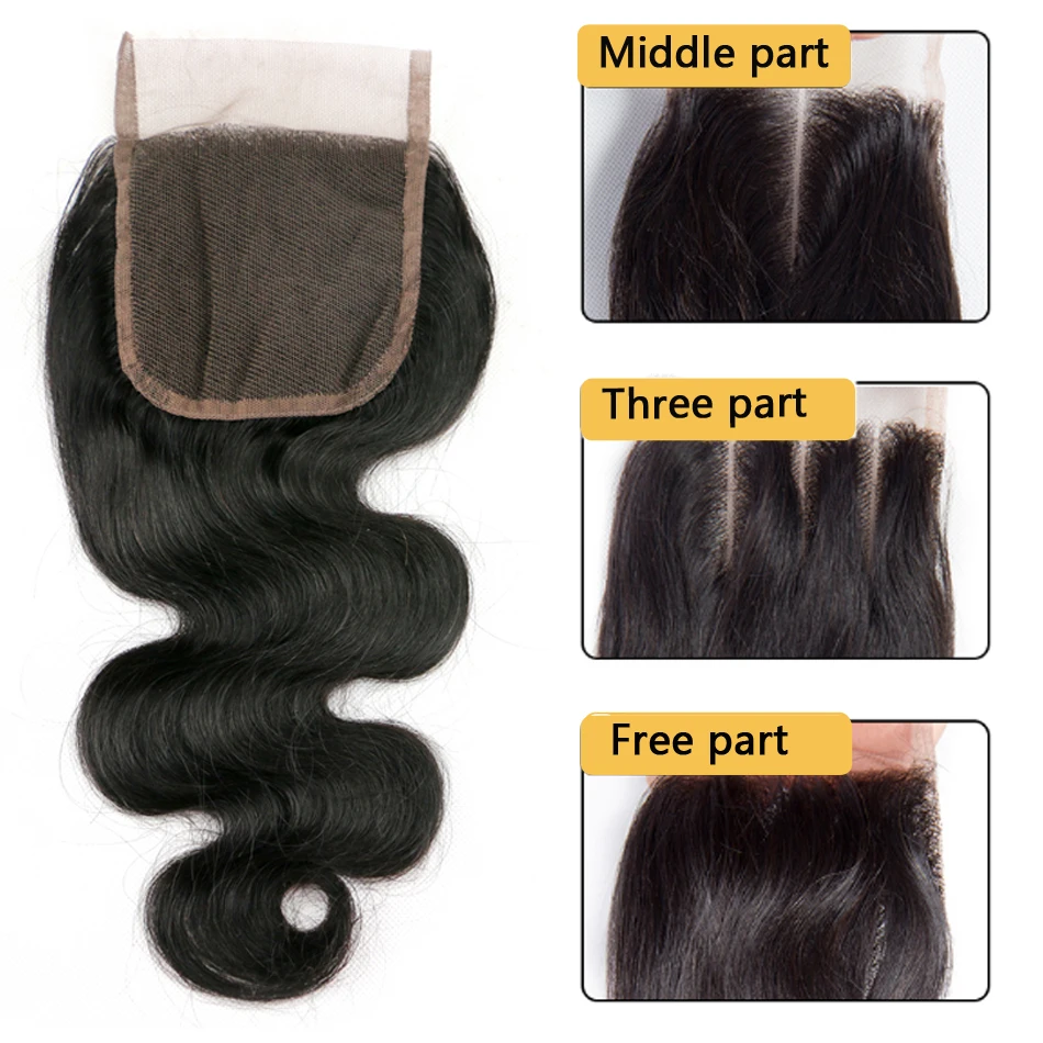 Бразильский Девственные Волосы 5 Шт. Объемной Волны Человеческих Волос Weave Связки