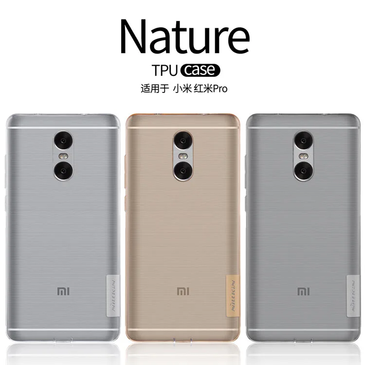 Чехол Nillkin для XiaoMi redmi pro прозрачный мягкий Силиконовый ТПУ защитный чехол 5 дюймов