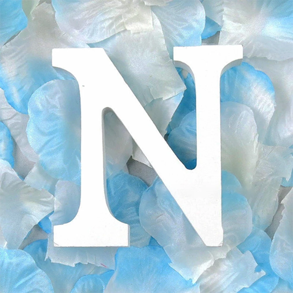 N 3D деревянные буквы letras decorativas персонализированное Имя Дизайн Искусство ремесло деревянные украшения letras de madera houten буквы - Цвет: N
