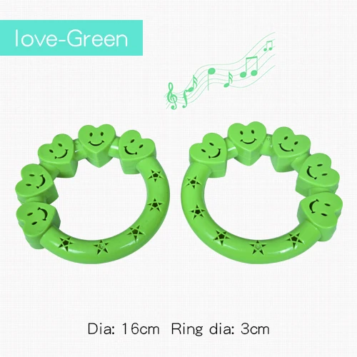 04love Green Ruizhi Детские звуковые гимнастические кольца для детского сада Утренние упражнения на открытом воздухе спортивные игрушки школьные игры Детские игрушки RZ1056 - Цвет: 04love Green