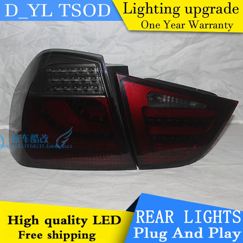 D_YL автомобильный Стайлинг для BMW E90 318i 320i 325i задние фонари 2009-2012 светодиодный