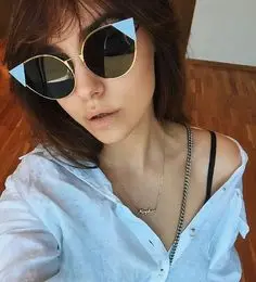 Солнцезащитные очки кошачий глаз женские модные брендовые дизайнерские