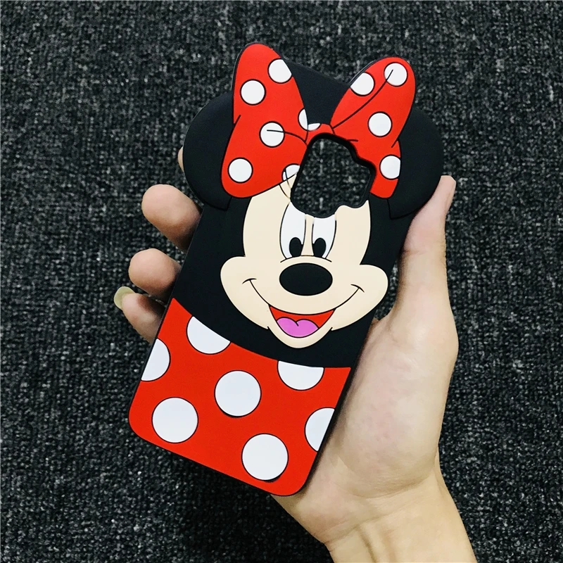 WT Minnie 3D мультфильм чехол Мягкий силиконовый чехол с крышкой для samsung S9 S8 плюс S6 S7 край A3 A5 A6 A7 A8 J3 J4 J5 J6 J7 J8 Pro - Цвет: WT Minnie