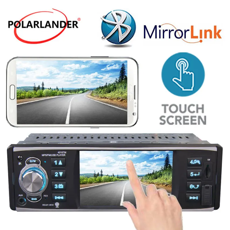 

Autoradio radio cassette player MP5 player stereo Bluetooth screen mirror link 4 inch 1 din car radio HD/USB/SD/FM auto tapes