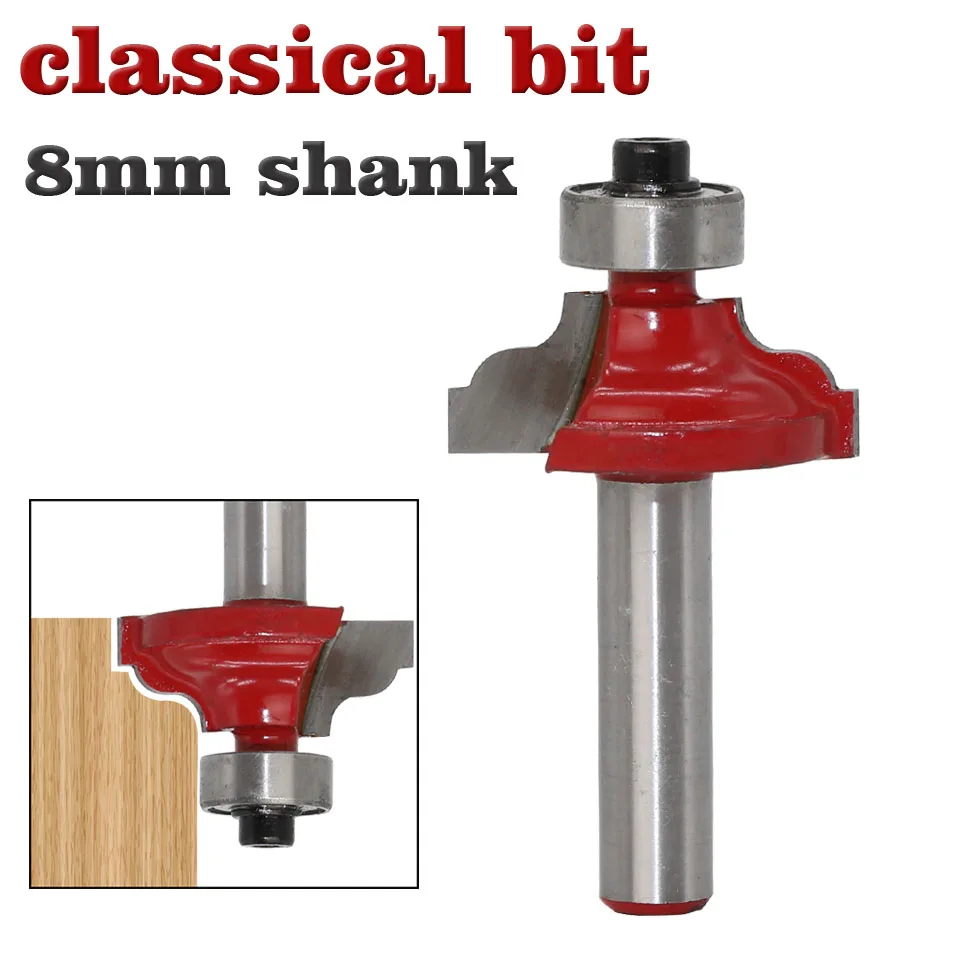 Концевая фреза по дереву с хвостовиком 8 мм 1 шт.|Фреза| |