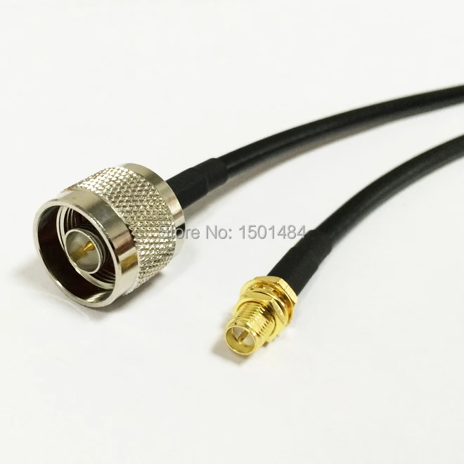

New RP-SMA Female Jack Connector Switch N Male Plug Convertor RG58 Wholesale Fast Ship 50CM 20"Adapter