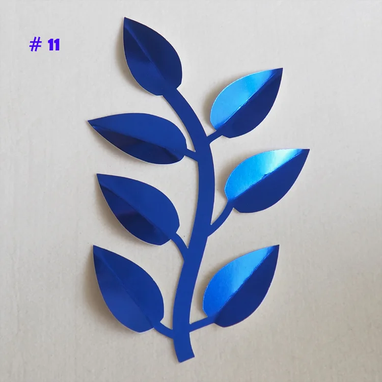 No 11 Искусственные цветы лист Fleurs Artificielles фон совпадающие листья гигантские бумажные листья Свадебная вечеринка Декор Детская гирлянда для душа - Цвет: No 11