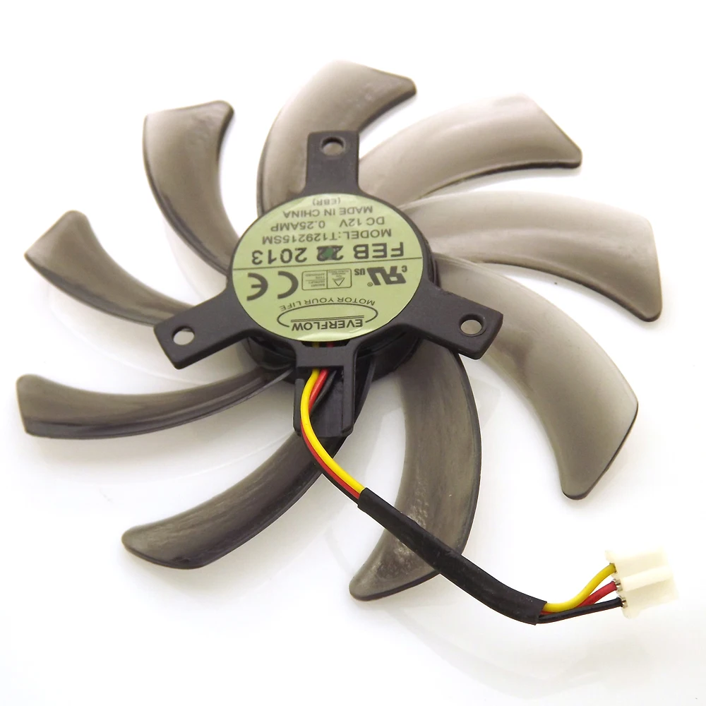 Бесплатная доставка T129215SM 95 мм 12В 0 25a VGA вентилятор для Gigabyte GVN550WF2 N56GOC R667D3 R777OC