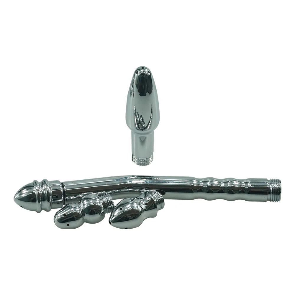 Douche DIY multi function Enema kit Anus Vagina anal Cleaning 4pcs shower head hose nozzle tip knob syringe butt plug sex toys | Красота и