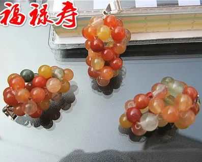 Бесплатная доставка натуральный гранат виноград Висячие серьги для женщин