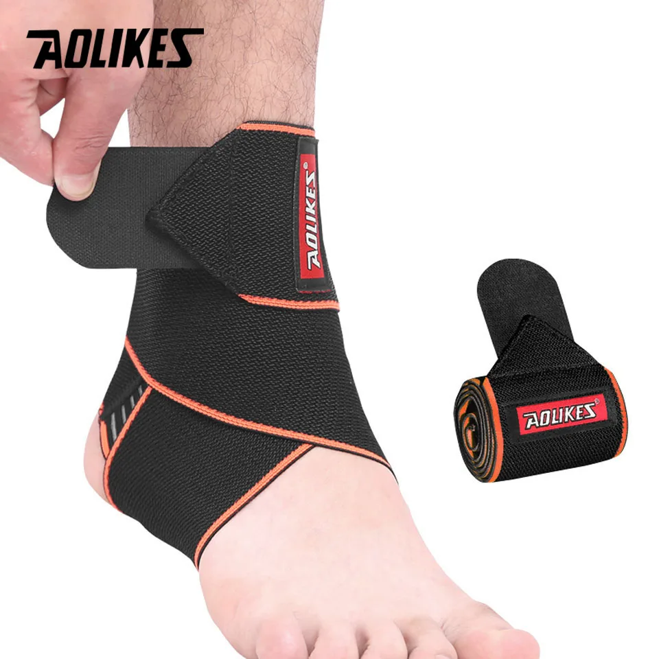 AOLIKES 1 шт. Эластичный Силиконовый фиксатор голеностопа ремешок для баскетбола
