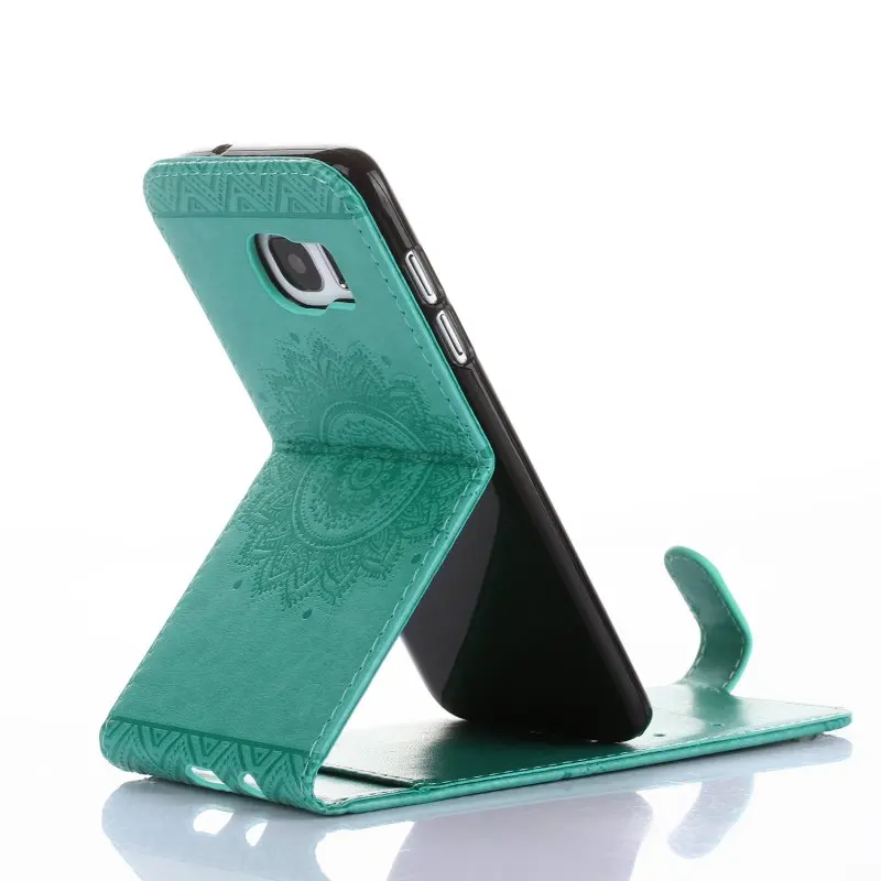 Флип Телефонные чехлы крышка для Samsung Galaxy S6 S7 S6Edge край Вертикальный кожаный