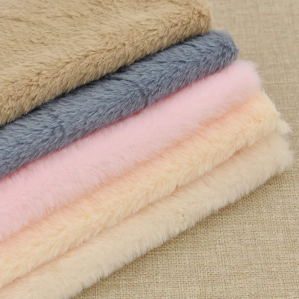 A4 29*21cm Solid Color Soft Artificial Fur Fabric For Women Bags Clothes Coat DIY Craft Sewing Cloth Decoration Material