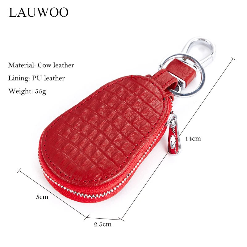 Lauwoo Для женщин классический образец крокодил на молнии Key Holder бумажник мужчин