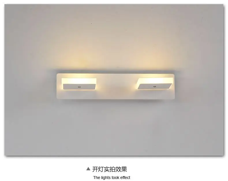 9W 3-Light LED Зеркальный настенный светильник для ванной комнаты макияжа Гибкая лампа