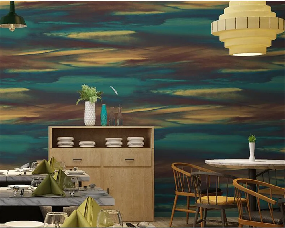 

beibehang mural Nostalgic Colored Abstract 3D Wallpaper Home Decoration Clothing Shop Cafe Bar Salon Wallpaper Roll 3d wallpaper