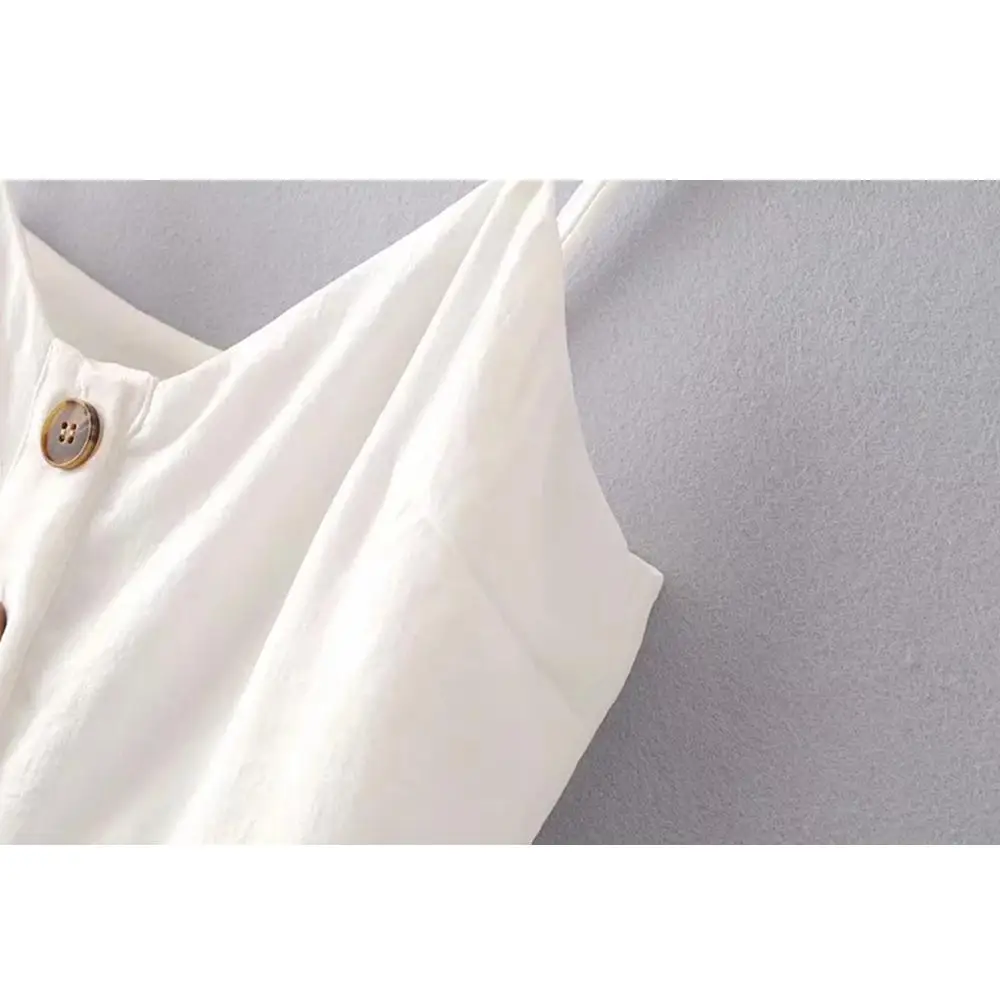 2019 Boho винтажное льняное сексуальное мини платье на пуговицах женское летнее