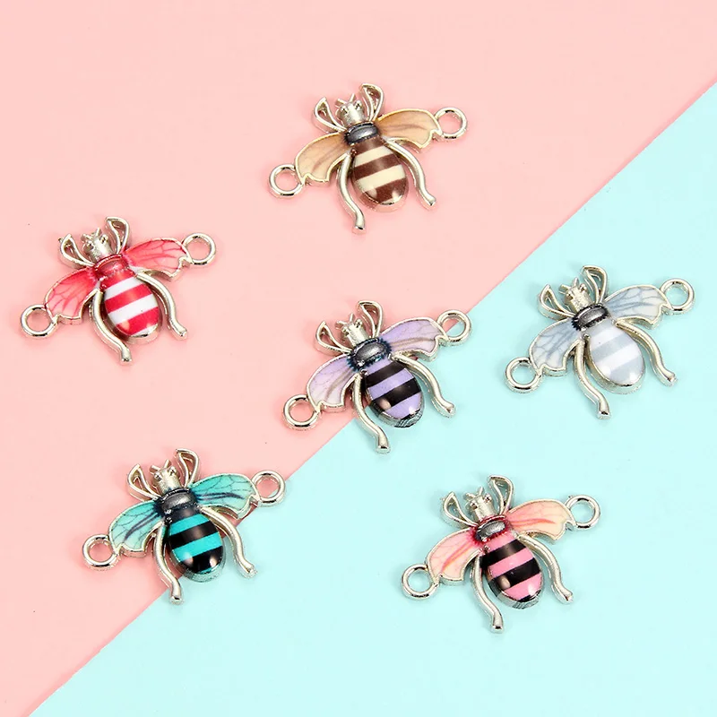 10 шт. милые Мультяшные Животные Слон Единорог енот сплав эмаль соединители ожерелье Шарм Подвеска для детей ювелирные изделия