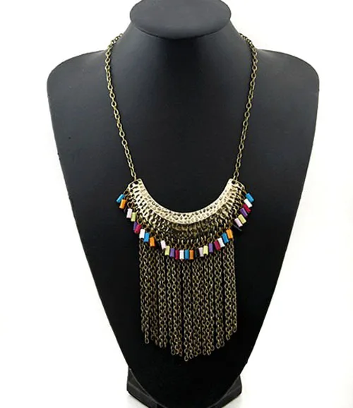 Fashion beautiful tassels meniscus short necklace | Украшения и аксессуары