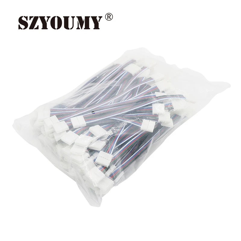 SZYOUMY 200 шт./лот коннектор rgbw светодиодные ленты коннекторы RGBW 10 мм PCB 5 Pin основной