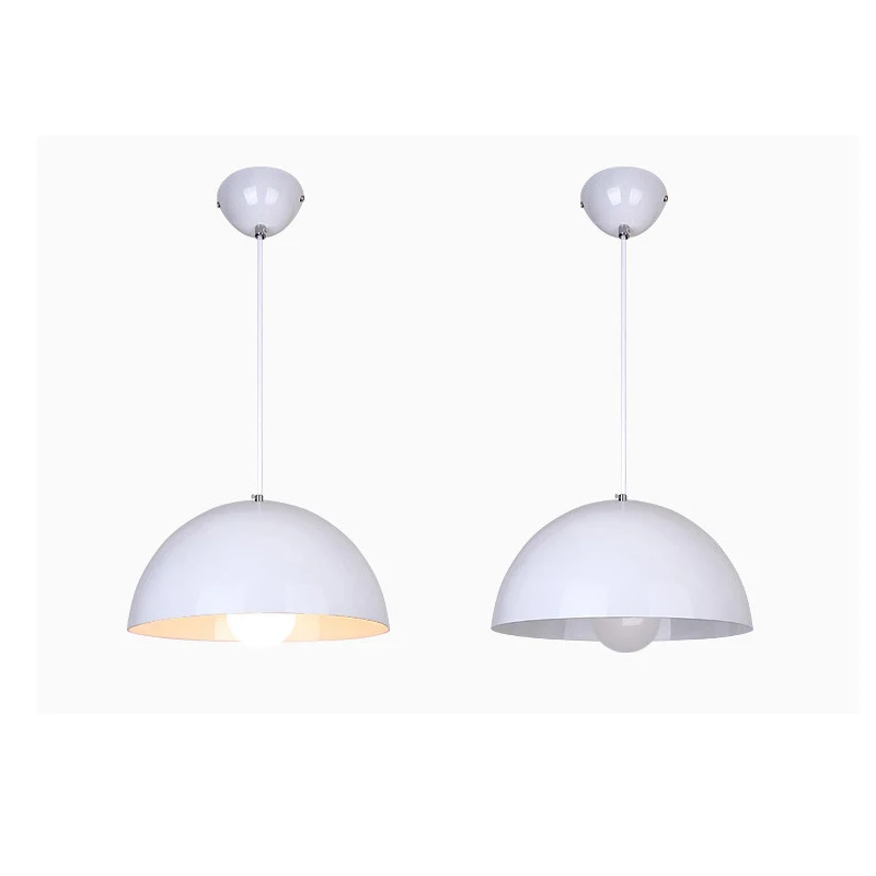 Restaurant pendant lamp chafing dish shop modern led lights single head creative personality semicircle hanging | Освещение