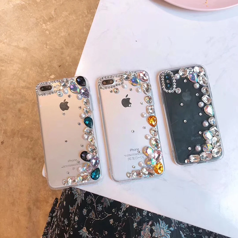 Чехол FlyTo для IPhone 7 8 Plus чехол со стразами телефона 6 6S X XR XS MAX | Мобильные телефоны и
