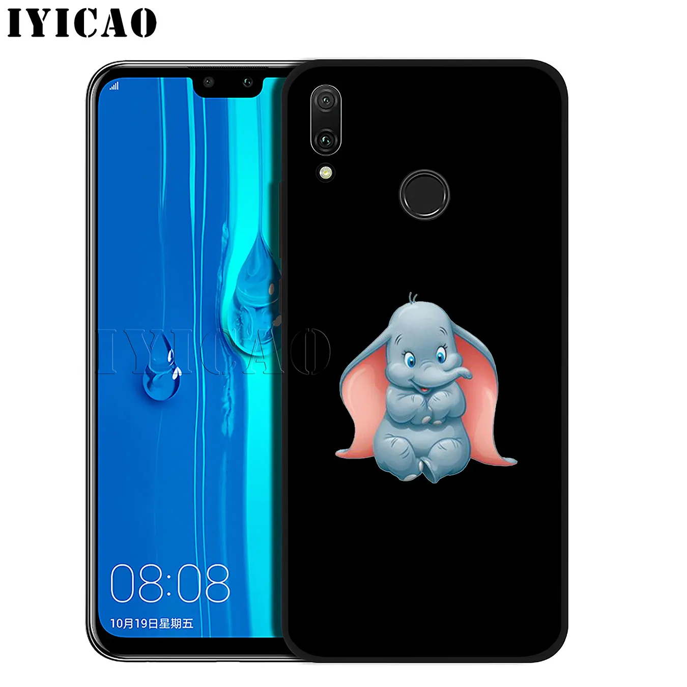 IYICAO Dumbo милый мягкий силиконовый чехол для телефона Huawei Mate 30 20 10 Pro Nova 5I 5T 5 4 4E 3i 3 2i