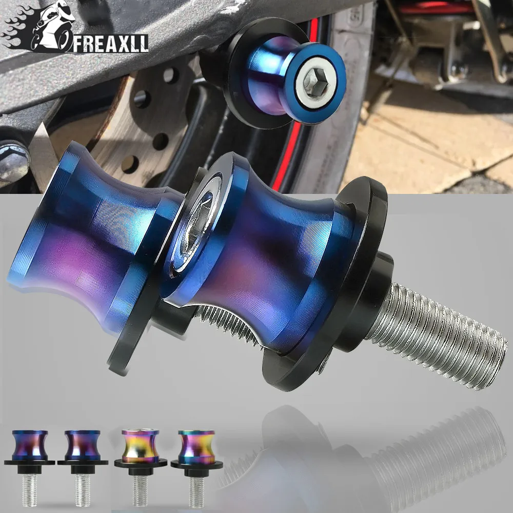 for Yamaha FZ1 Fazer FZ6 S2 MT-01 MT-07 ABS MT-09 Universal CNC 6/8/10mm Motorcycle Aluminum Swingarm Spools Slider Stand Screws |