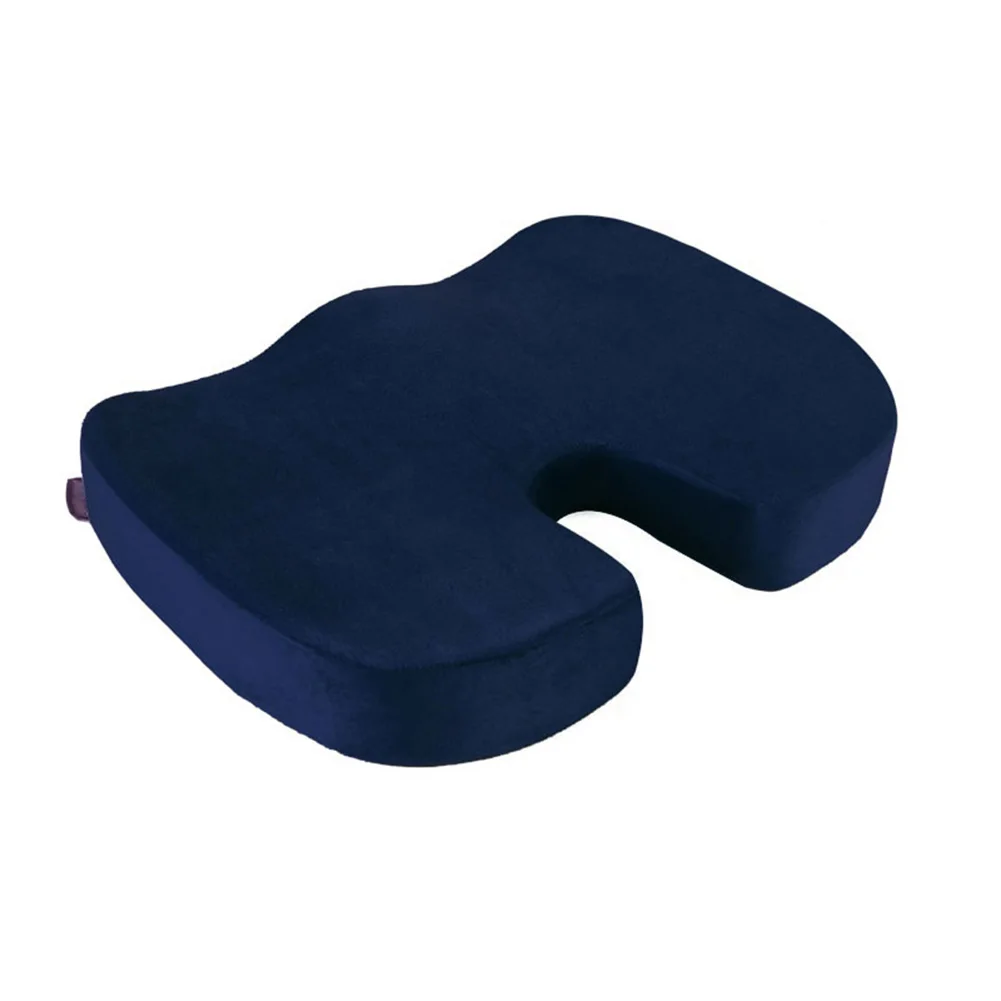 Navy Blue Подушка на сиденье из пены с эффектом памяти, подушка на заднюю часть, scitica, копчик, задняя кость, облегчение боли, подушка для офисного кресла, автомобиля, 669 - Цвет: Navy Blue
