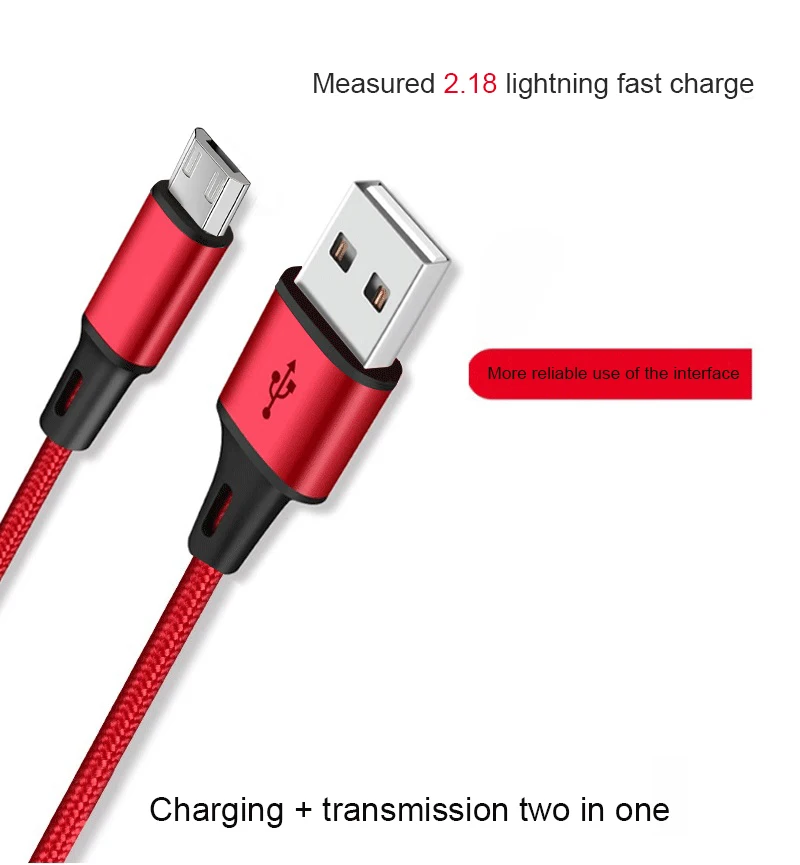 Кабель Micro USB 50 см 1 м 2 3 шнур для быстрой зарядки Android Samsung Galaxy S7 A7 Xiaomi Redmi Note 4 5