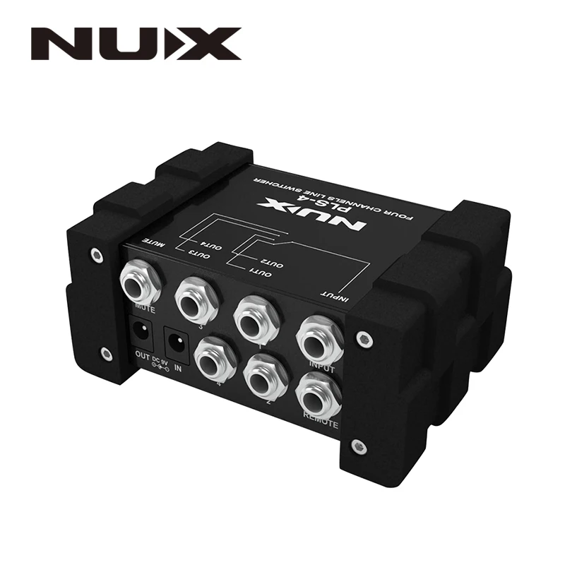 NUX Pro Audio 4 канальный линейный коммутатор с защитой от шумов и 6 устройств более чем
