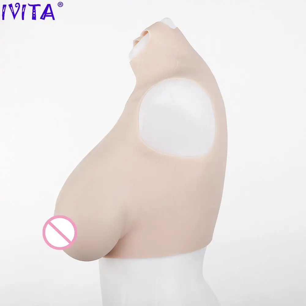 Силиконовая искусственная грудь IVITA модная поддельная для трансвеститов