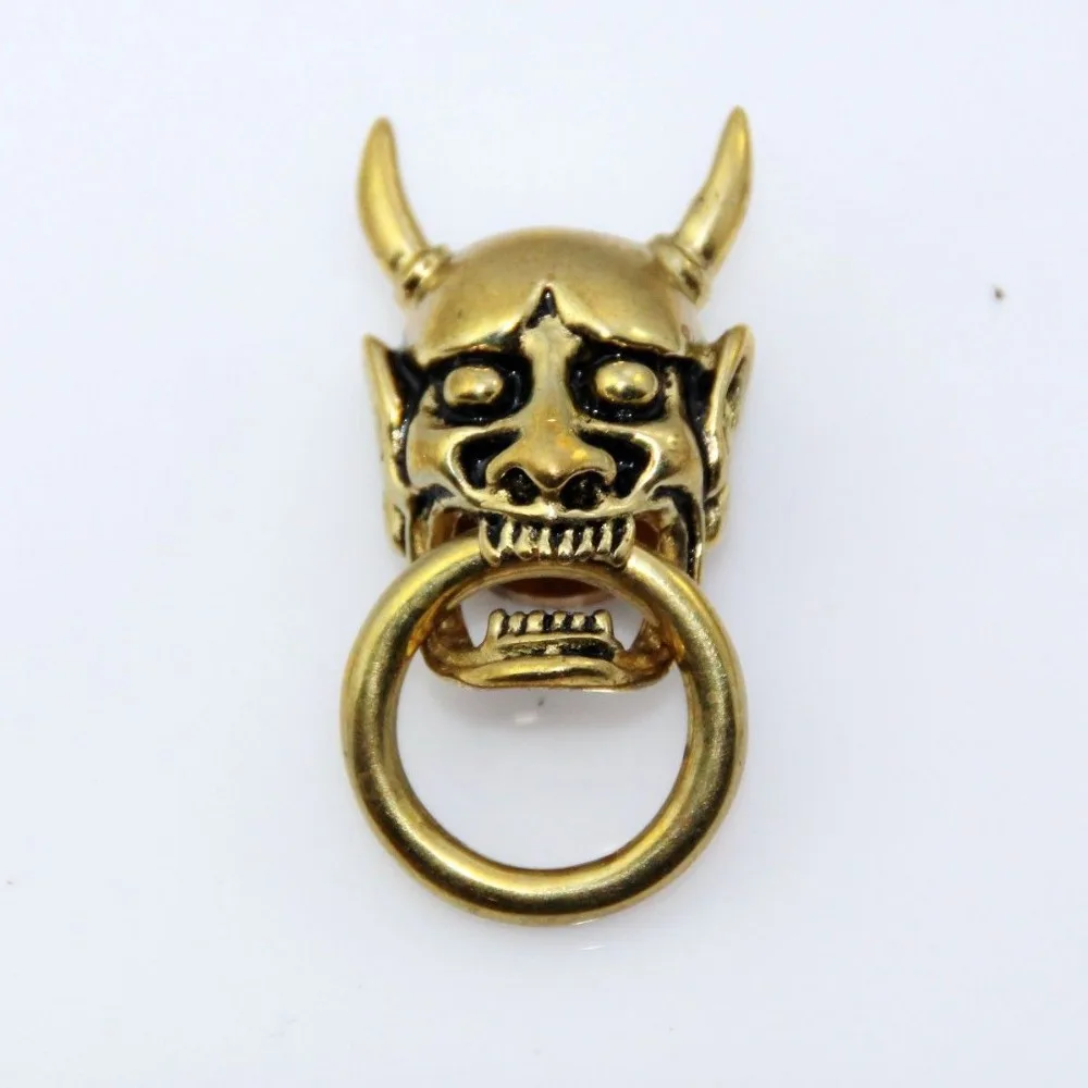 (H69) 3 шт Твердый латунный Concho японский демон кошелек соединитель цепи Jointpart