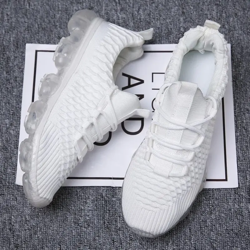 2019 Summer New Low-cut Men's Sneakers Breathable Low Heel Lace Casual Shoes Male Fashion Mesh White Kanye West |