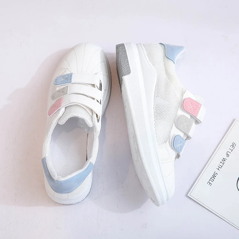 Весенне-летние женские вулканическая обувь 2018 Новые Модные полые дышащая