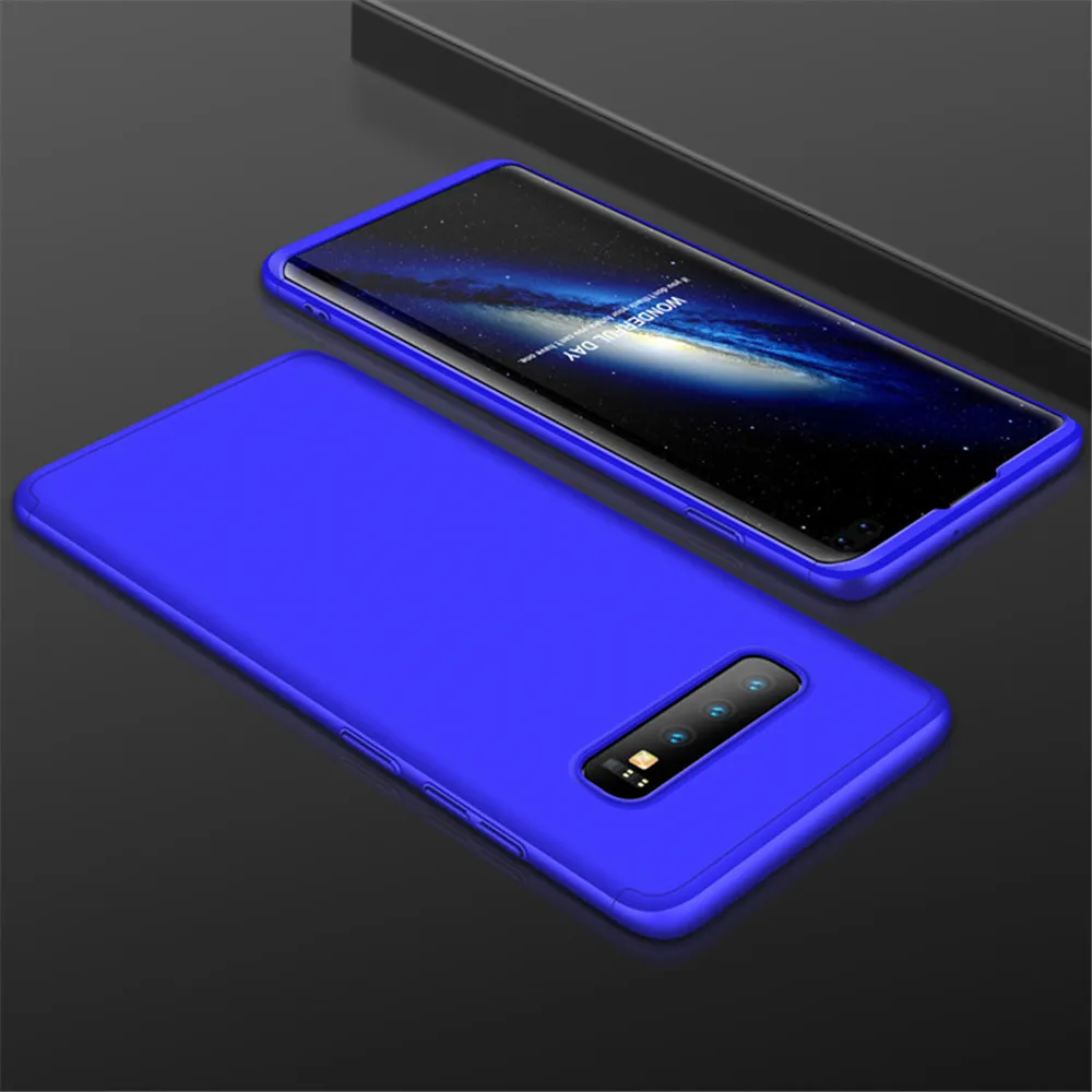 For Samsung s6 s7 s8 s9 s10 plus case GKK 360 Full Protection Hard Hybrid PC 3 In 1 Design Matte Cover shockproof Anti-fall |